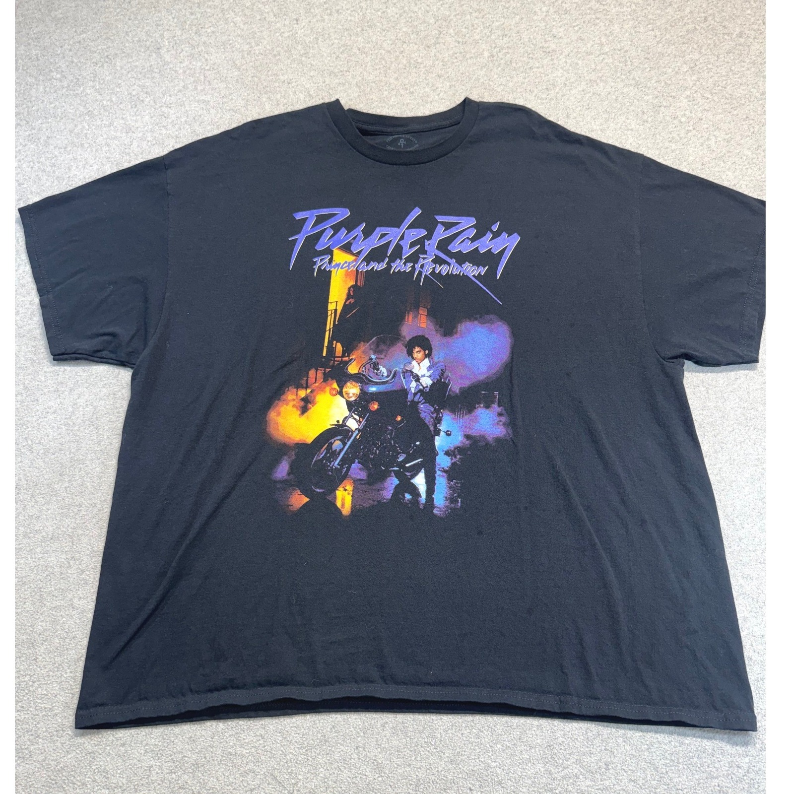 Prince Purple Rain T Shirt 3xl Black Graphic Band Tee Purplandia Revolution Tour